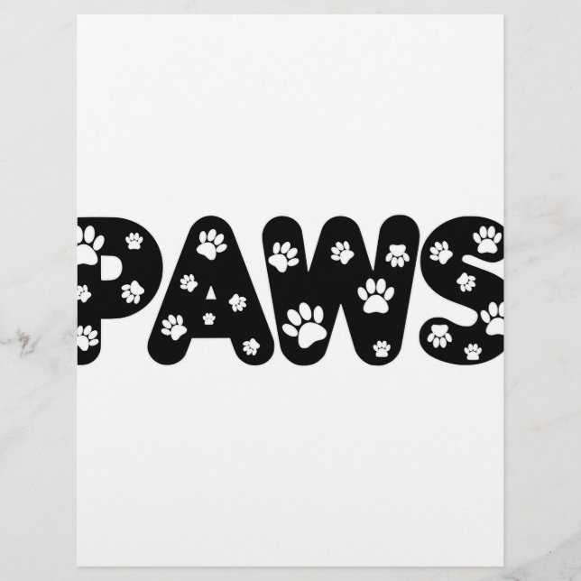 Dog Paws Custom Text (Front)