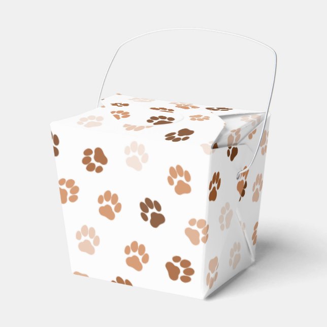 Dog paws favour box (Front Side)