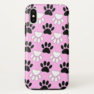 Dog Paws On Pink Background Case-Mate iPhone Case