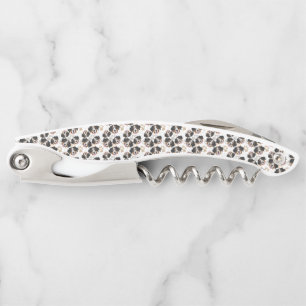 Dog paws pattern Bernese Mountain Dog Corkscrew