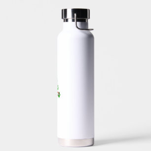 Dog Paws Print Christmas Tree for Dog Lovers Water Bottle