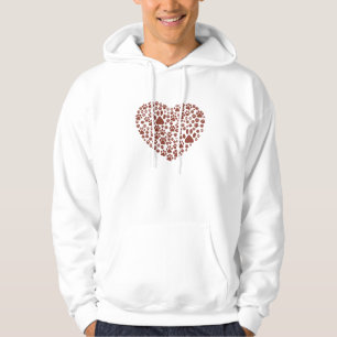 Dog Paws, Puppy Paws, Animal Paws, Heart, Pet Hoodie