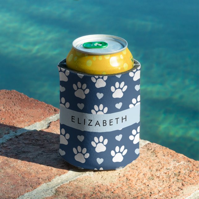 Dog Paws, White Paws, Blue Hearts, Your Name Can Cooler (In Situ Pool)