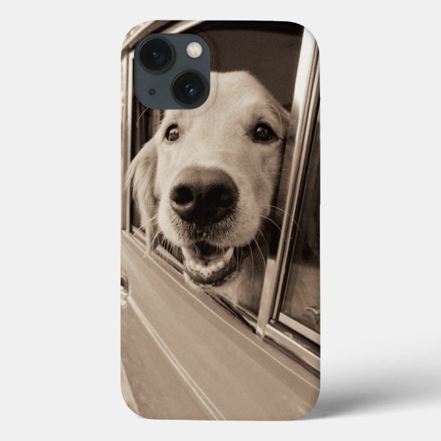 Dog Peeking Out a Car Window Case-Mate iPhone Case (Back)