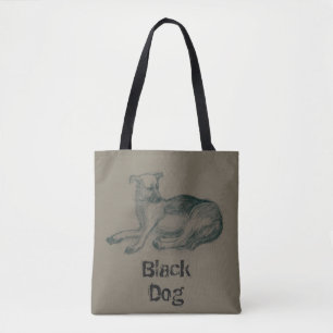 Dog. Pencil drawing. Tote Bag