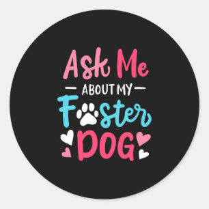 Dog performance classic round sticker
