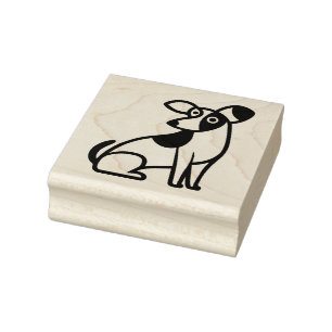 Dog Perplexed Rubber Stamp