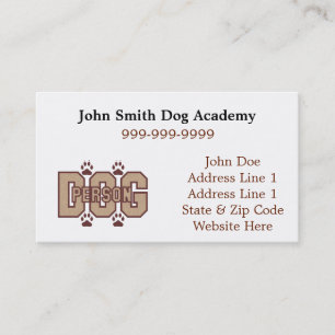 Dog Person Business Cards