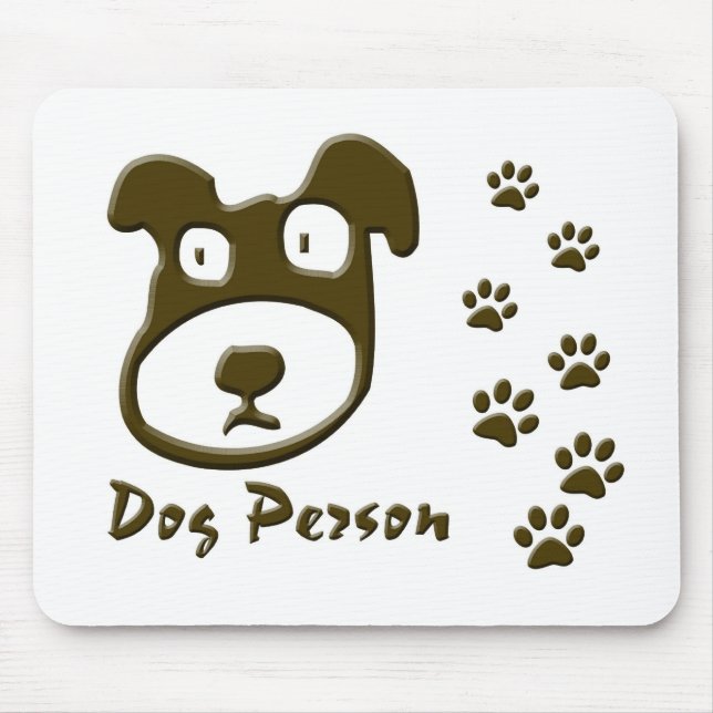 dog person mouse pad (Front)