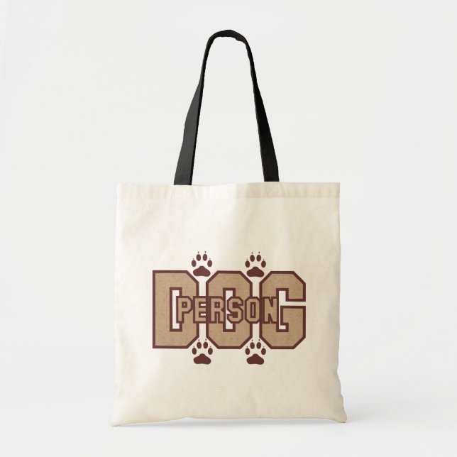 Dog Person With Paws Tote Bag (Front)