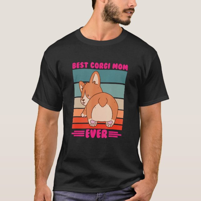   dog pet   best corgi mum ever T-Shirt (Front)
