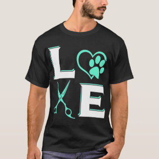 DOG Pet Grooming Stylist Cute Groomer Gift Vet Tec T-Shirt