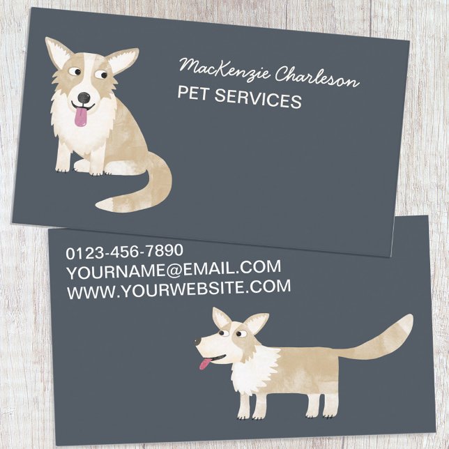 Dog Pet Services Business Card (Creator Uploaded)