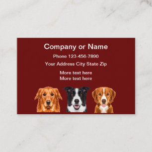 Dog Pet Services Theme Business Card