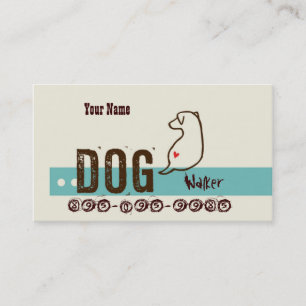 Dog / Pet Walker Sitter Groomer Etc Business Card