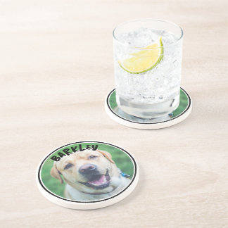 Dog Photo and Text Personalised Coaster