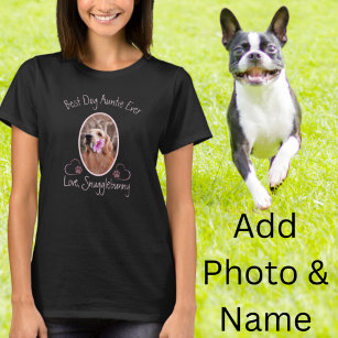 Dog Photo Best Dog A Ever Heart Paw Print  T-Shirt