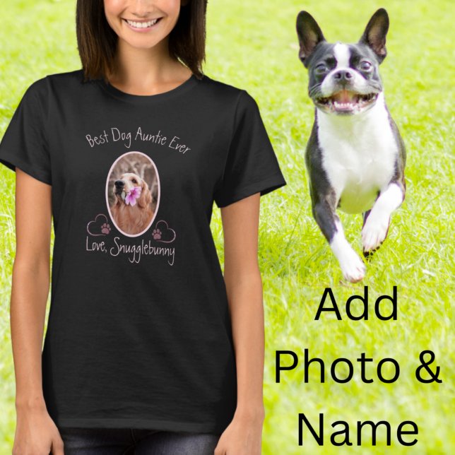 Dog Photo Best Dog A Ever Heart Paw Print  T-Shirt (Creator Uploaded)