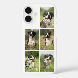 Dog Photo Collage Personalised Pet iPhone 16 Case