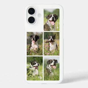 Dog Photo Collage Personalised Pet iPhone 16 Plus Case