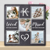 Dog Photo Collage Remembrance Pet Memorial