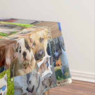Dog Photo Collage, Tablecloth