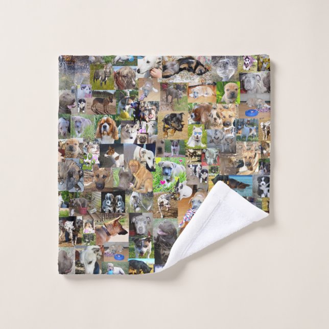 Dog Photo Collage, Wash Cloth (Wash Cloth)