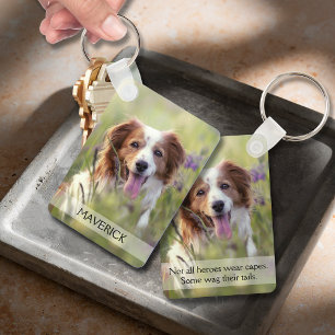 Dog Photo Double Sided Aluminium Key Ring