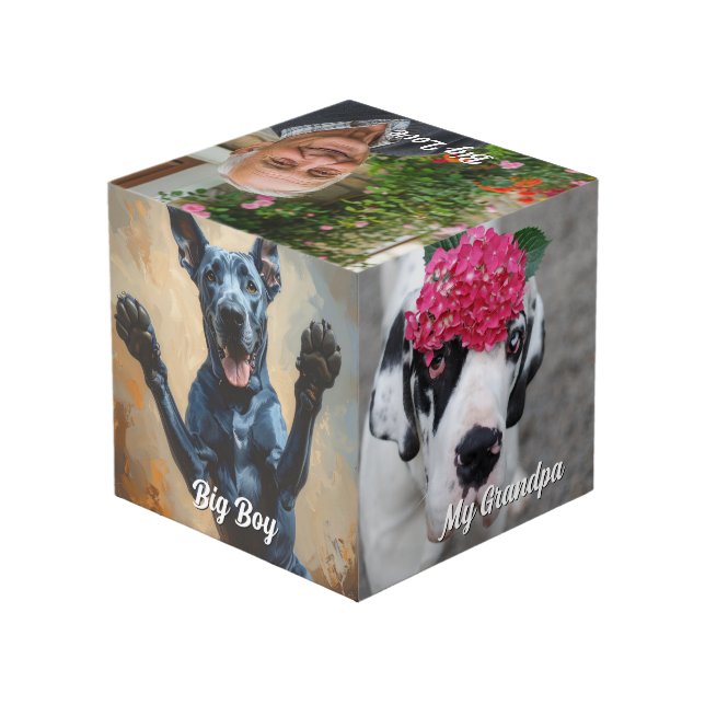 Dog Photo Gift Art for your office Cube (Back Angled)