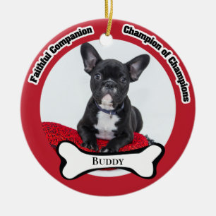 Dog Photo Memorial Keepsake Ceramic Ornament