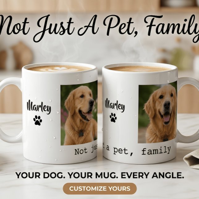 Dog Photo Mug, Not Just A Pet Coffee Mug (Creator Uploaded)