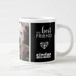 Dog Photo My Best Friend Black Large Coffee Mug<br><div class="desc">Message me if you need assistance or have any special requests.</div>