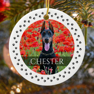 Dog Photo Ornament - Personalised Pet Keepsake