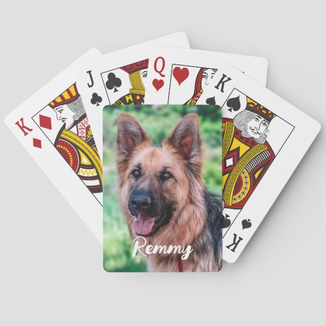 Dog Photo - Pet Photo - Dog Lover Playing Cards (Back)
