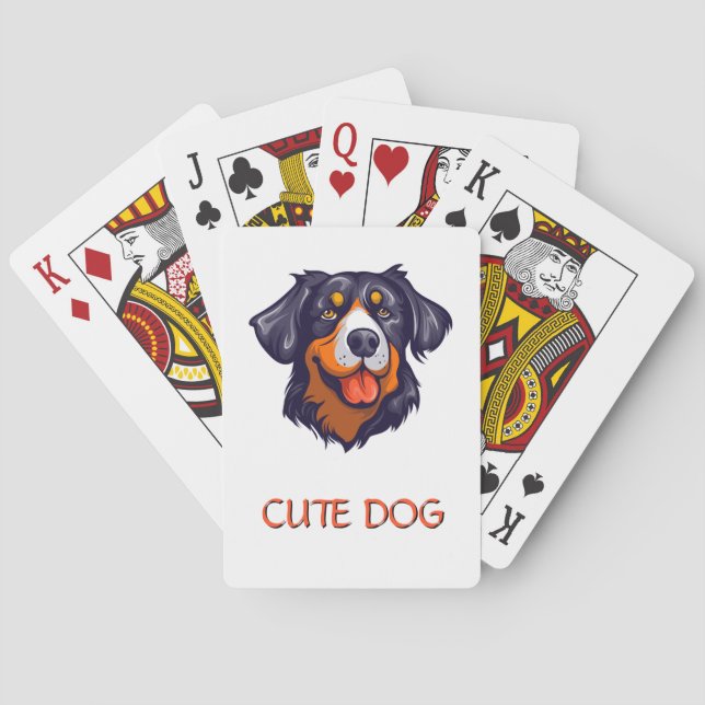 Dog Photo - Pet Photo - Dog Lover Poker Cards (Back)