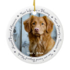 Dog Photo Sympathy Keepsake Pet Memorial