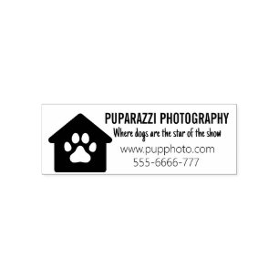 Dog Photography Business Self-inking Stamp
