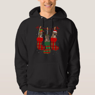 Dog Pitbull Christmas Socks Funny Xmas 98 Hoodie