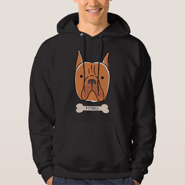 Dog Pitbull Pets Hoodie (Front)