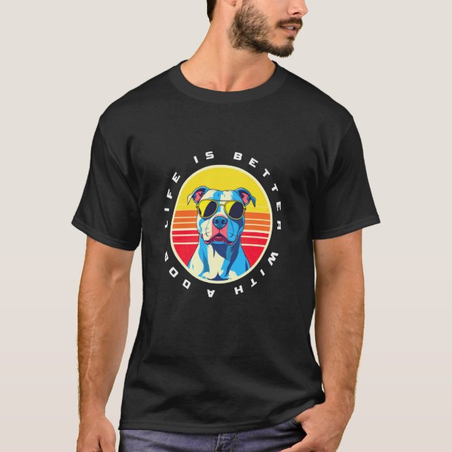 Dog Pitbull T-Shirt (Front)