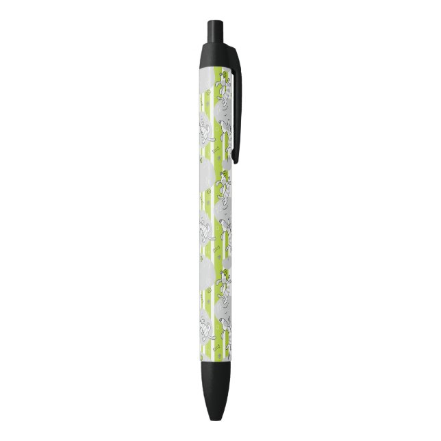 dog playing pattern background black ink pen (Bottom (Vertical))