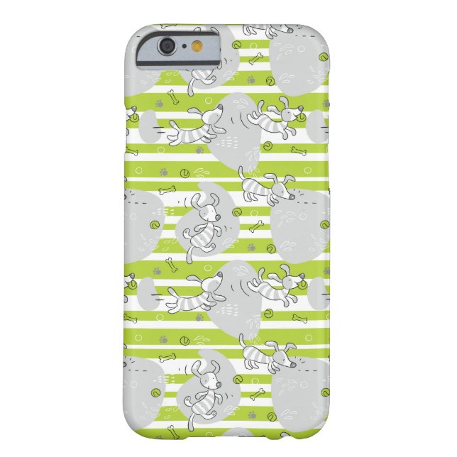 dog playing pattern background Case-Mate iPhone case (Back)