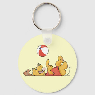 Dog Playing With Ball Tshirts and Gifts Key Ring