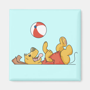 Dog Playing With Ball Tshirts and Gifts Magnet