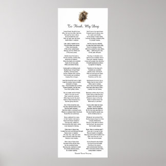 Dog Poem by Elizabeth Barrett Browning Poster