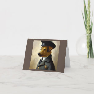 Dog Policeman Card