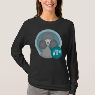 Dog Poodle Wow Grey T-Shirt