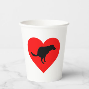 Dog Poop Heart    Paper Cups