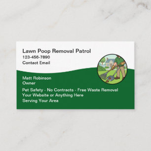 Dog Poop Removal Services Business Card