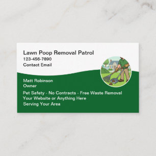 Dog Poop Removal Services Business Card